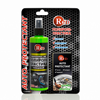  RED R4257 Полироль пластика глянцевый с губкой "АНТИТАБАК" 250мл в бл. 1шт./12шт.